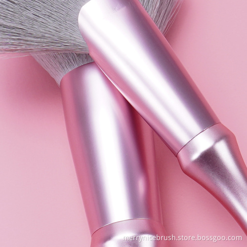 Merrynice new arrival private label pink 7Pcs makeup brush set custom makeup brushes